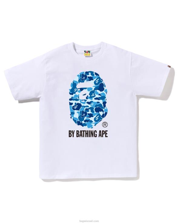 לבן A Bathing Ape 644LV62 גברים abc camo על ידי חולצת טי
