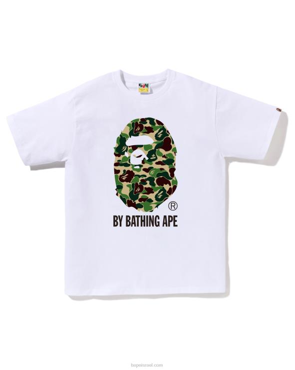 לבן A Bathing Ape 644LV63 גברים abc camo על ידי חולצת טי