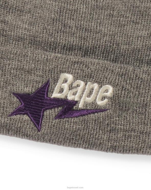 אפור A Bathing Ape 644LV641 גברים כובע סרוג