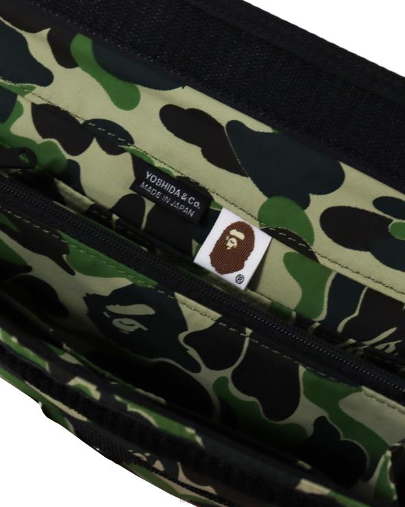 צבא ירוק A Bathing Ape 644LV647 גברים porter abc camo ארנק ארוך