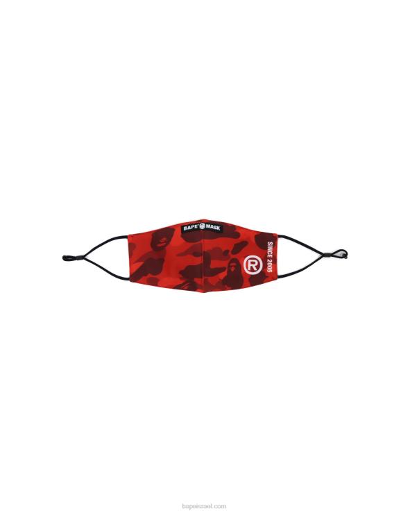 אדום בהיר A Bathing Ape 644LV649 גברים מסכת קמו בצבע