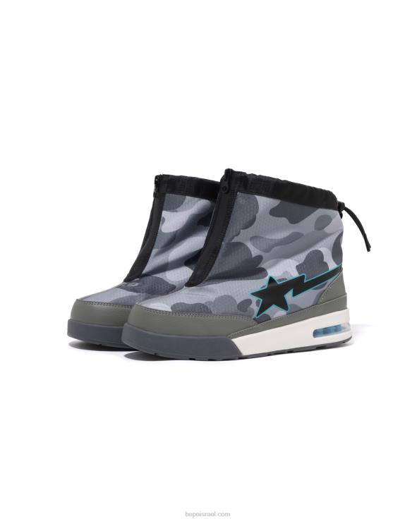 אפור A Bathing Ape 644LV671 גברים חלת דבש camo zip road sta m2