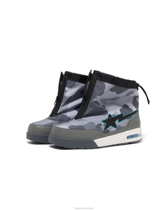 אפור A Bathing Ape 644LV671 גברים חלת דבש camo zip road sta m2