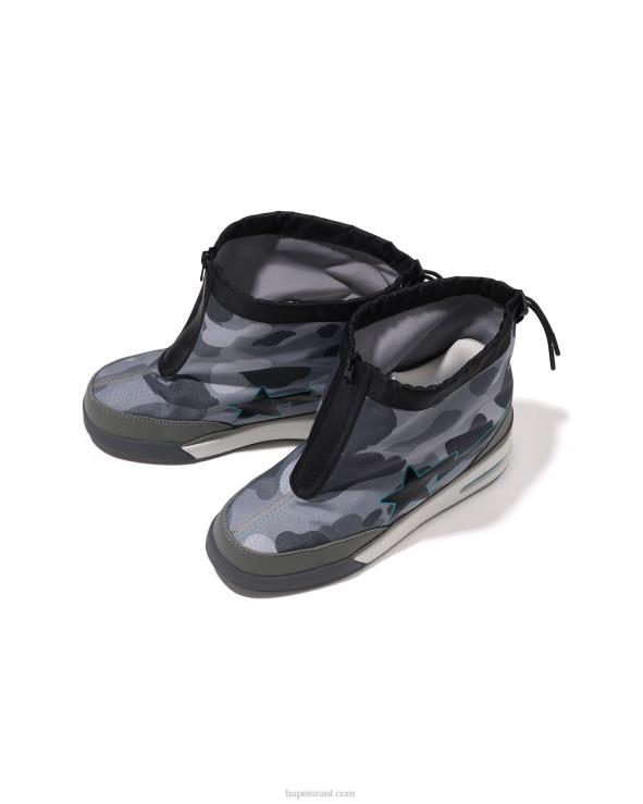 אפור A Bathing Ape 644LV671 גברים חלת דבש camo zip road sta m2