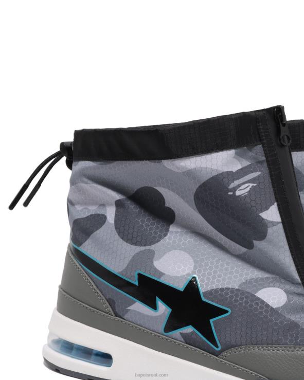 אפור A Bathing Ape 644LV671 גברים חלת דבש camo zip road sta m2