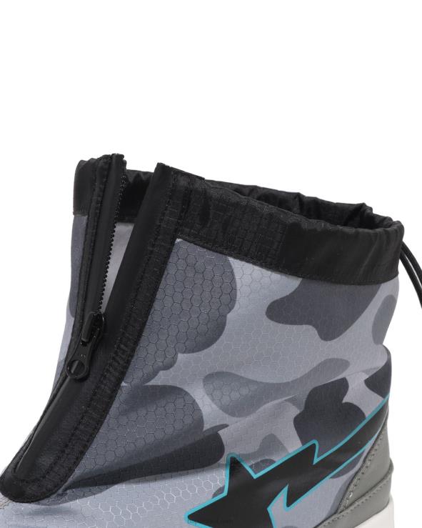 אפור A Bathing Ape 644LV671 גברים חלת דבש camo zip road sta m2