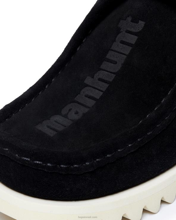 שָׁחוֹר A Bathing Ape 644LV689 גברים זמש manhunt m2