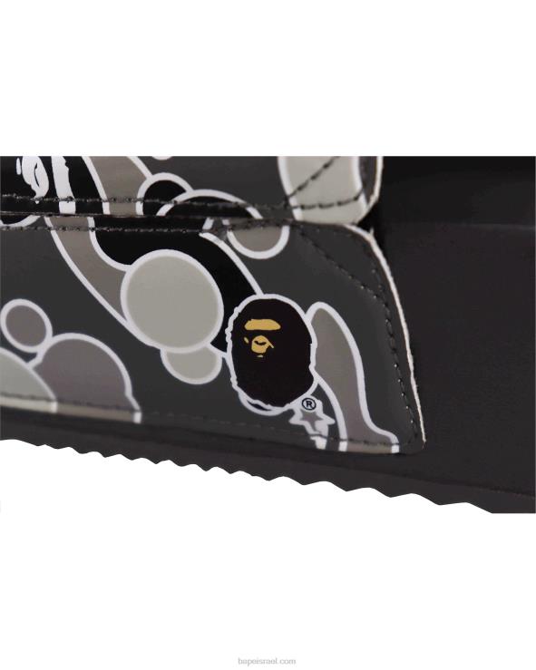 שָׁחוֹר A Bathing Ape 644LV727 גברים סנדלי מגלשה של x hayn sta camo