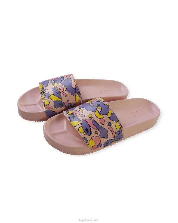 ורוד חיוור A Bathing Ape 644LV729 גברים סנדלי מגלשה של x hayn sta camo