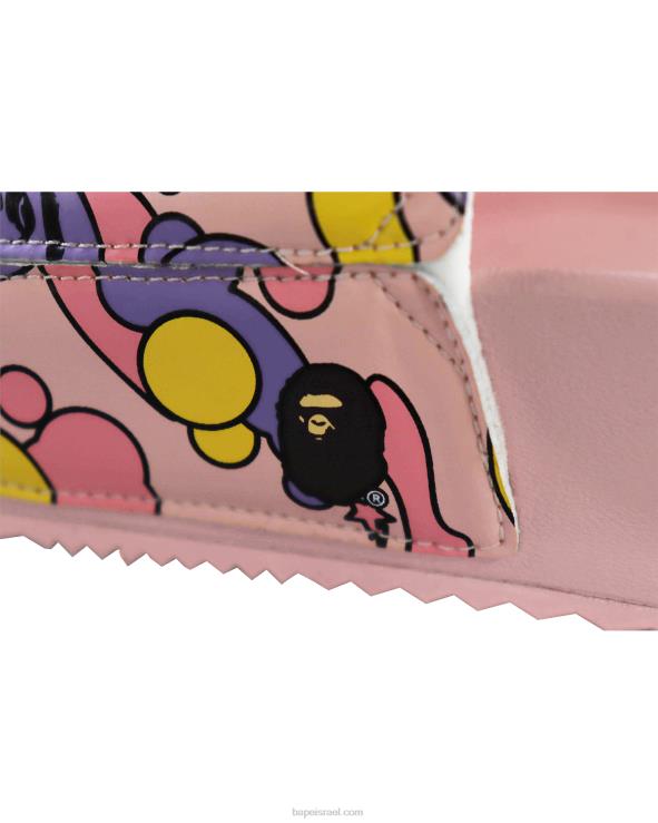 ורוד חיוור A Bathing Ape 644LV729 גברים סנדלי מגלשה של x hayn sta camo
