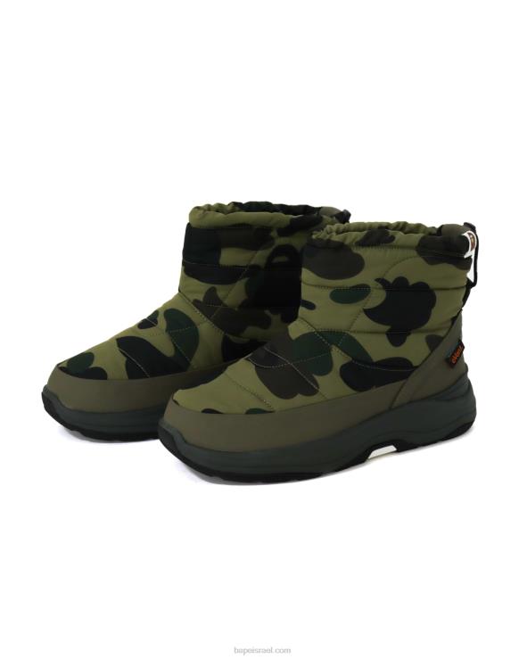 צבא ירוק A Bathing Ape 644LV732 גברים x מגפי קשת של סויקוק