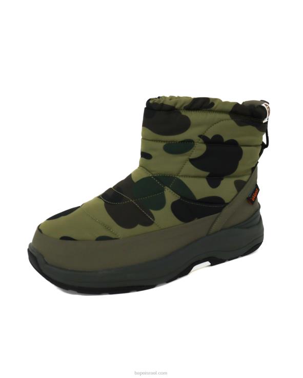 צבא ירוק A Bathing Ape 644LV732 גברים x מגפי קשת של סויקוק