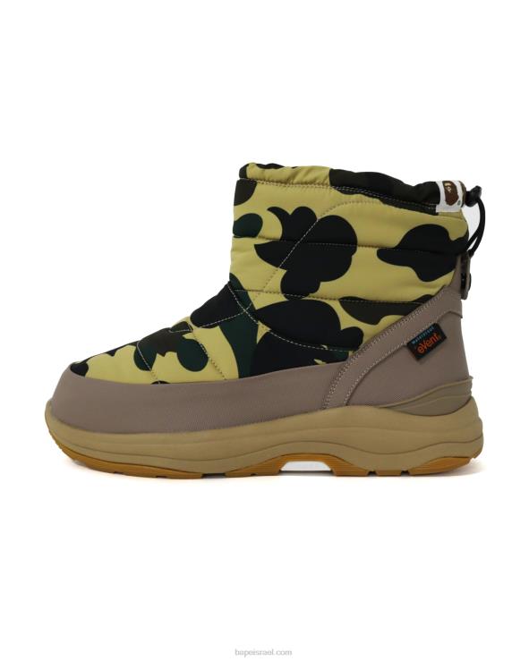 צהוב A Bathing Ape 644LV733 גברים x מגפי קשת של סויקוק