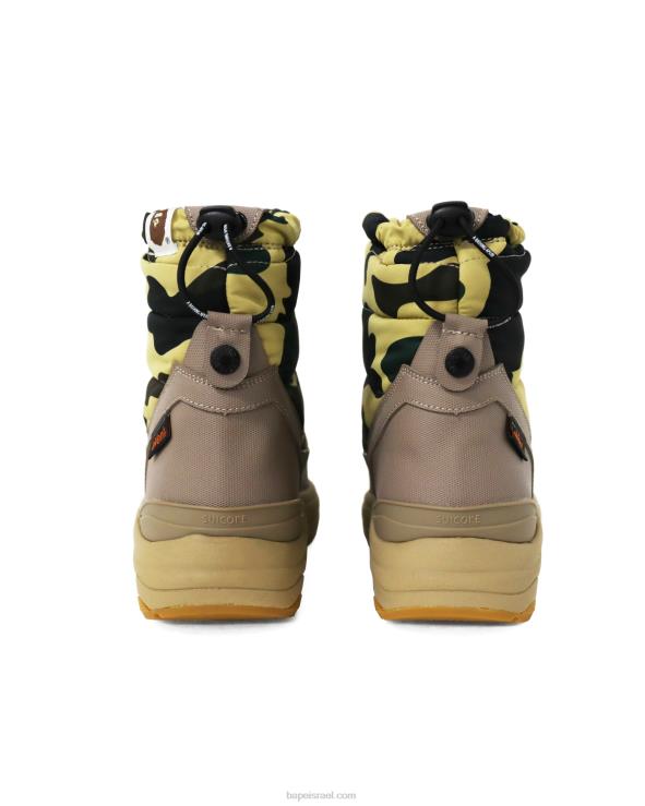 צהוב A Bathing Ape 644LV733 גברים x מגפי קשת של סויקוק