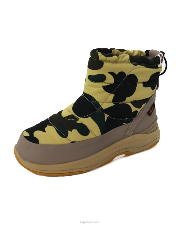 צהוב A Bathing Ape 644LV733 גברים x מגפי קשת של סויקוק