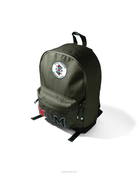 ירוק בהיר A Bathing Ape 644LV748 גברים חבילת יום כריש עמוסה