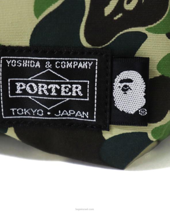 צבא ירוק A Bathing Ape 644LV755 גברים תיק מותן מסוג porter abc camo