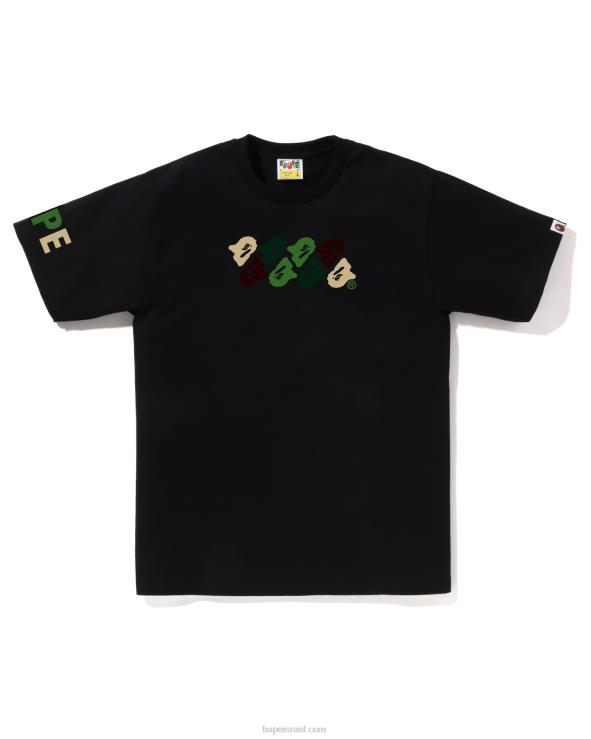 שָׁחוֹר A Bathing Ape 644LV75 גברים abc camo טי