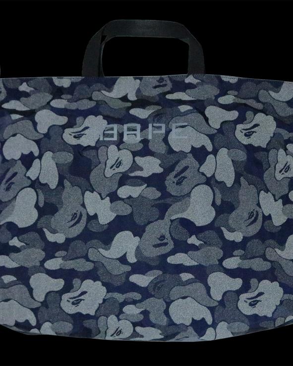 כחול כהה A Bathing Ape 644LV760 גברים תיק כתף מחזיר אור מסוג abc dot