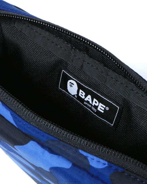 כחול כהה A Bathing Ape 644LV763 גברים תיק מותן בצבע camo