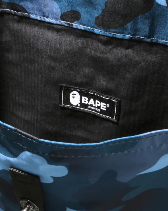 כְּחוֹל A Bathing Ape 644LV768 גברים תיק כתף קאמו מדורג