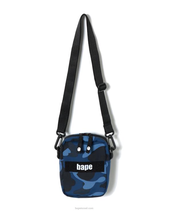 כחול כהה A Bathing Ape 644LV771 גברים תיק כתף צבאי בצבע camo