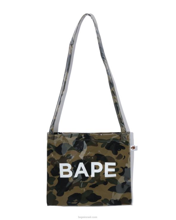 צבא ירוק A Bathing Ape 644LV775 גברים תיק כתף קאמו ראשון