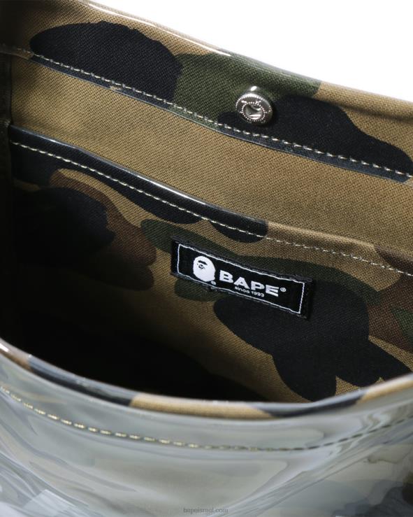 צבא ירוק A Bathing Ape 644LV775 גברים תיק כתף קאמו ראשון