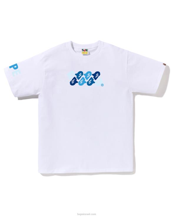 לבן A Bathing Ape 644LV77 גברים abc camo טי