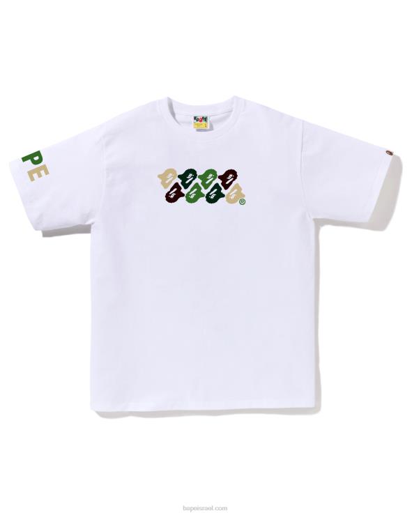 לבן A Bathing Ape 644LV78 גברים abc camo טי
