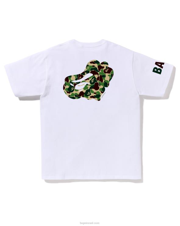 לבן A Bathing Ape 644LV78 גברים abc camo טי