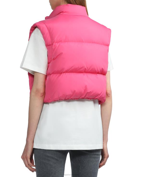 וָרוֹד A Bathing Ape 644LV795 נשים אפוד פוך מרופד קצוץ