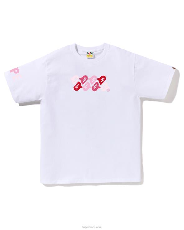 לבן A Bathing Ape 644LV79 גברים abc camo טי