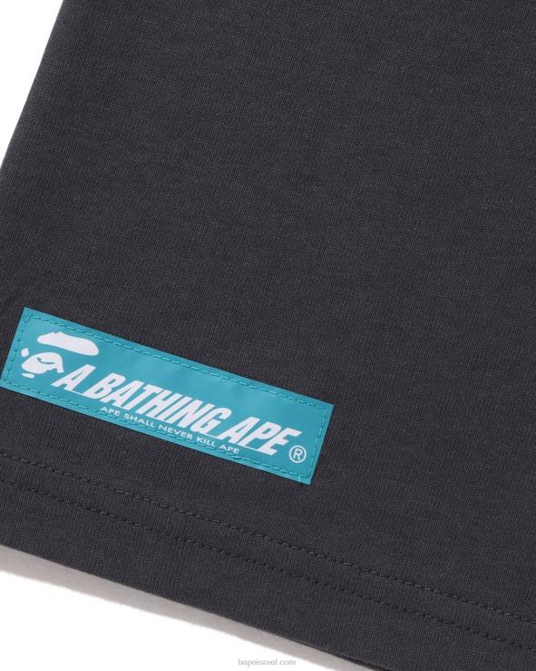 אפור כהה A Bathing Ape 644LV7 גברים טי לוגו