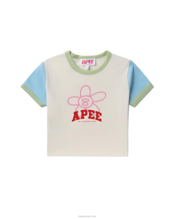 לבן A Bathing Ape 644LV800 נשים חלק עליון גרפי