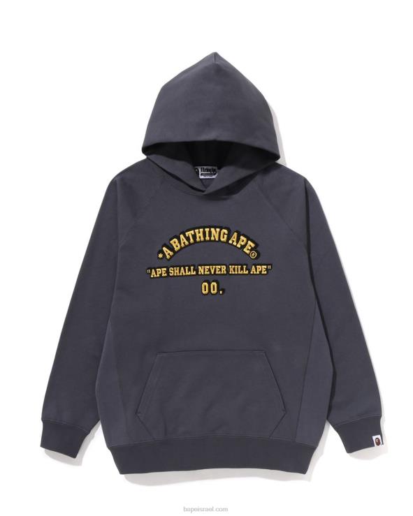 אפור כהה A Bathing Ape 644LV808 נשים קפוצ'ון סוודר אוברסייז