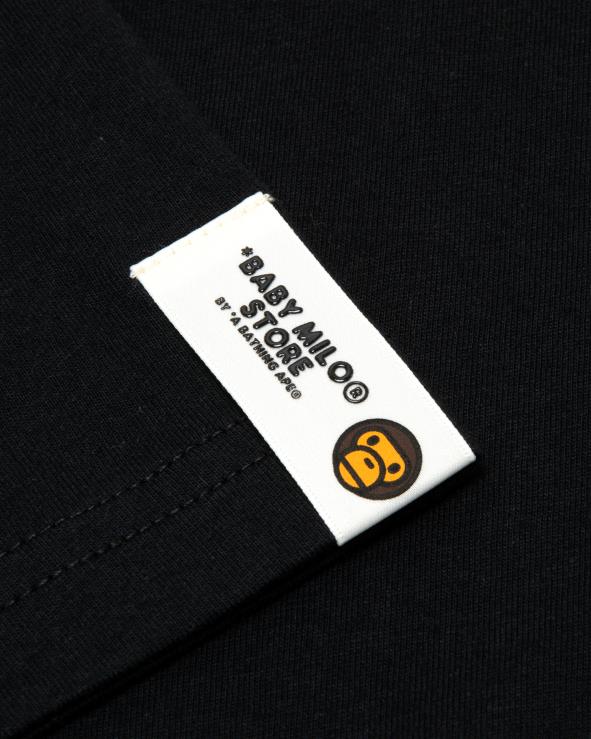 שָׁחוֹר A Bathing Ape 644LV810 נשים טי בייבי מילו slim fit