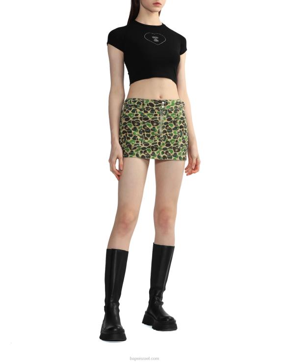 שָׁחוֹר A Bathing Ape 644LV812 נשים חולצה גרפית מס' 2