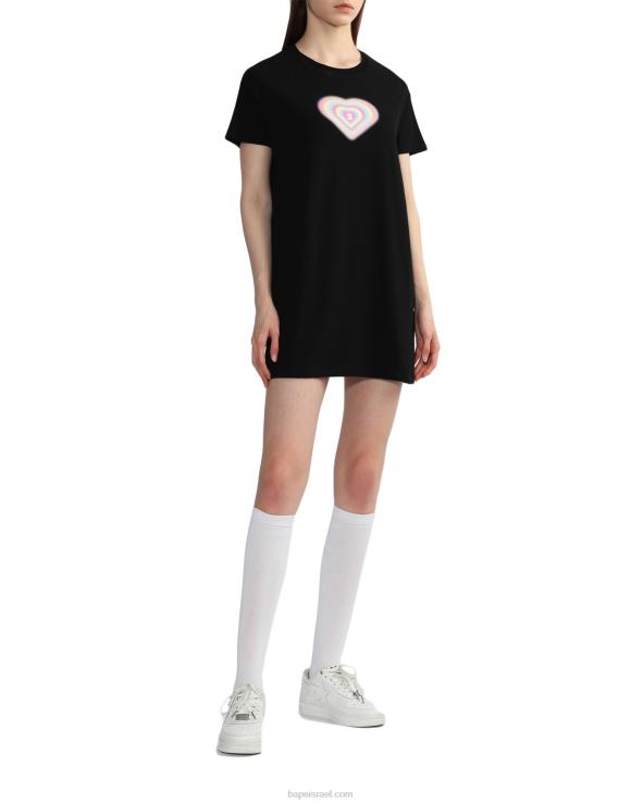 שָׁחוֹר A Bathing Ape 644LV815 נשים שמלה גרפית