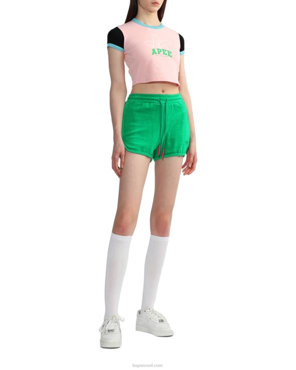 בַּרֶקֶת A Bathing Ape 644LV829 נשים מכנסי רצועות מגבות