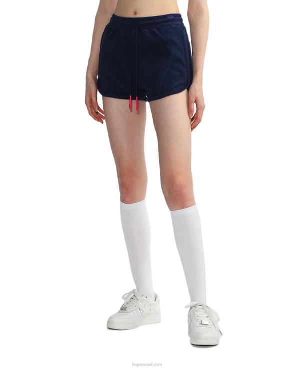 כחול כהה A Bathing Ape 644LV830 נשים מכנסי רצועות מגבות