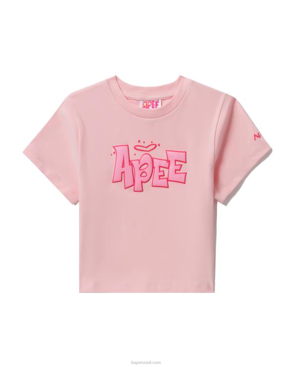 וָרוֹד A Bathing Ape 644LV837 נשים חולצה גרפית בגזרה דקה