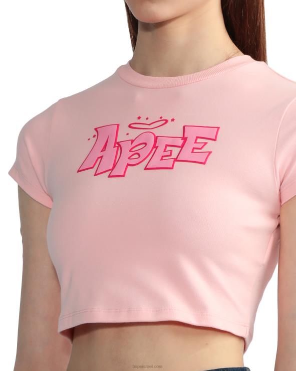 וָרוֹד A Bathing Ape 644LV837 נשים חולצה גרפית בגזרה דקה