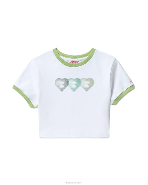 לבן A Bathing Ape 644LV846 נשים חולצה גרפית מס' 3