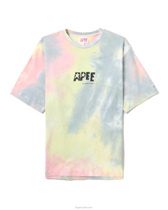 וָרוֹד A Bathing Ape 644LV848 נשים טי שסע גרפי מעונב