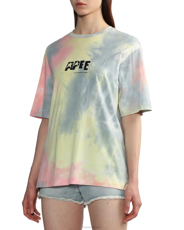 וָרוֹד A Bathing Ape 644LV848 נשים טי שסע גרפי מעונב