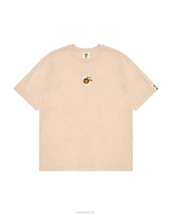 בז' A Bathing Ape 644LV849 נשים חולצה בכושר של בייבי מילו