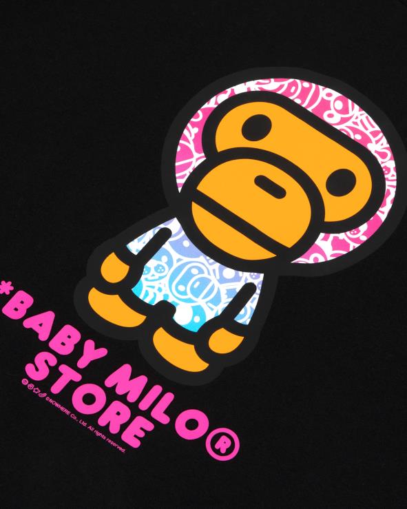 שָׁחוֹר A Bathing Ape 644LV855 נשים טי בייבי מילו