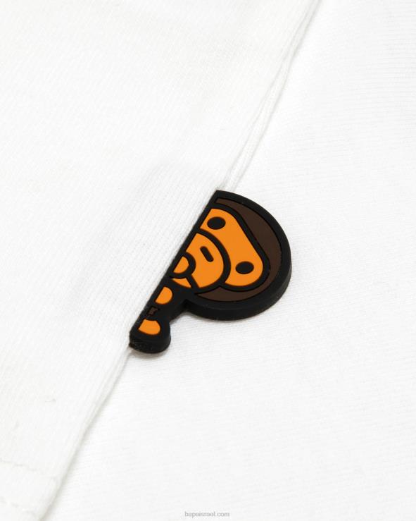 לבן A Bathing Ape 644LV857 נשים טי בייבי מילו