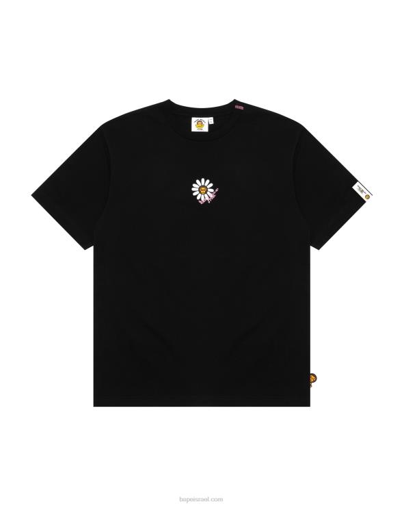 שָׁחוֹר A Bathing Ape 644LV858 נשים חולצה קצרה של בייבי מילו